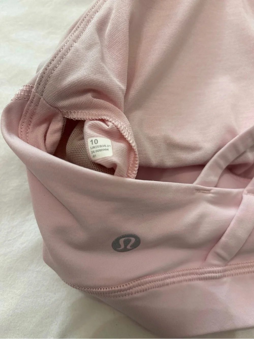 lululemon athletica Blush Pink Crisscross Strap Sports Bra
